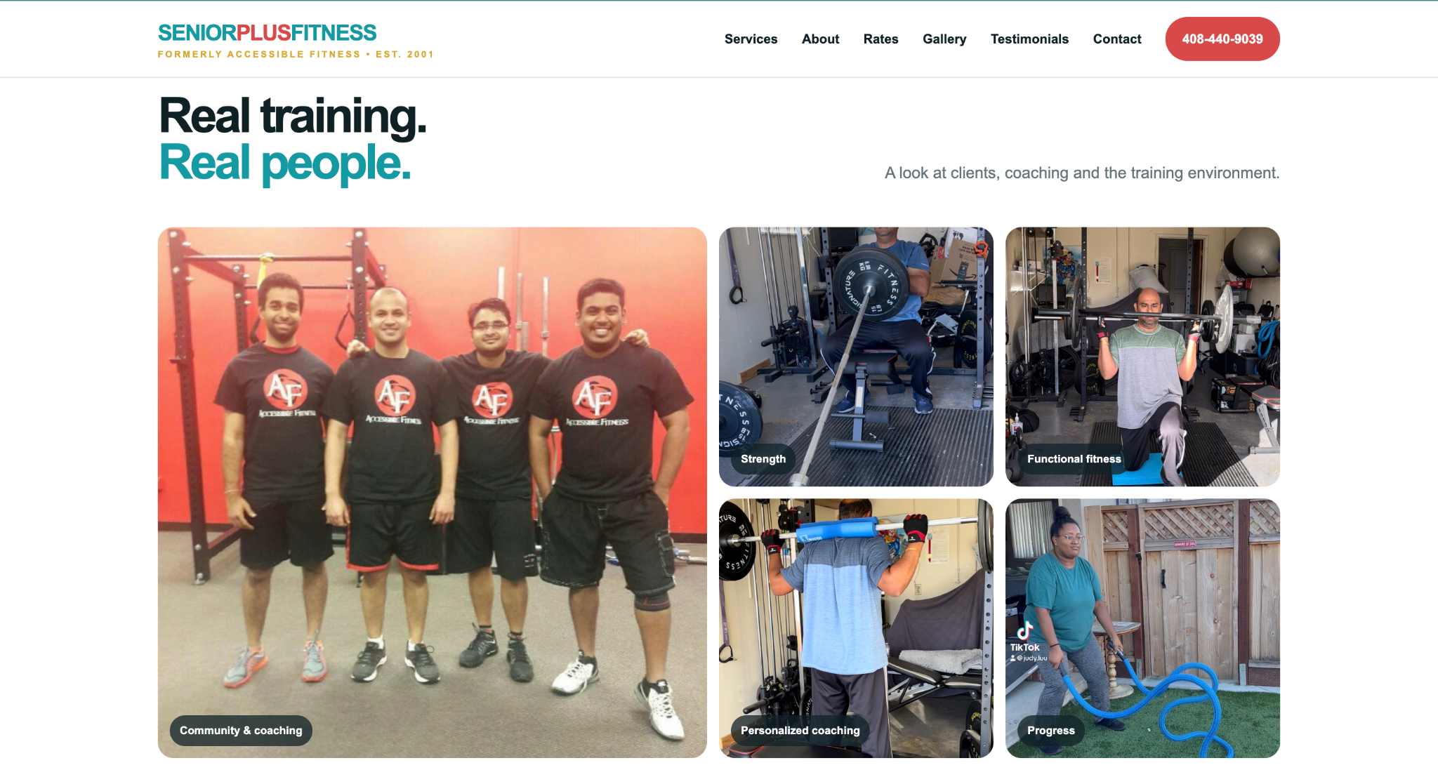 SeniorPlusFitness gallery design